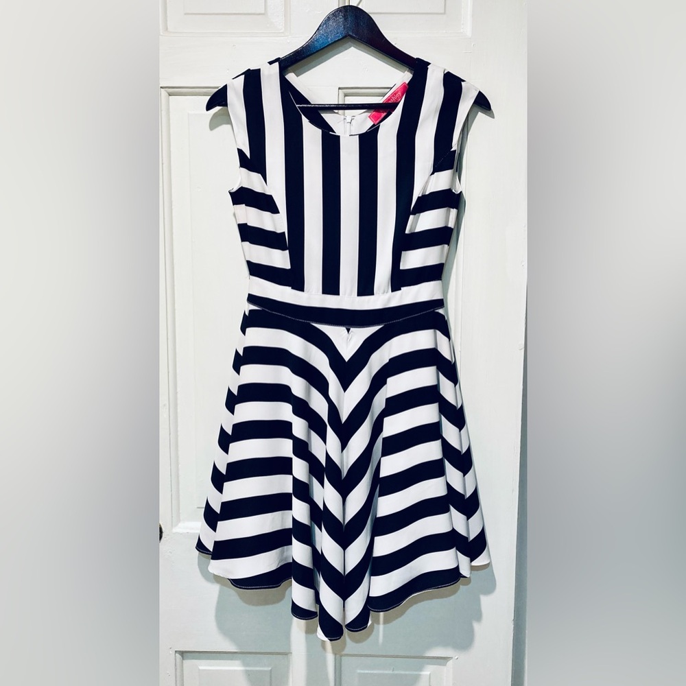 Black and White Striped Dress